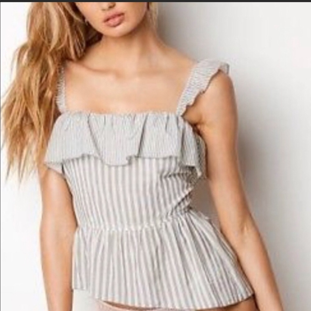 VS ruffle tank top